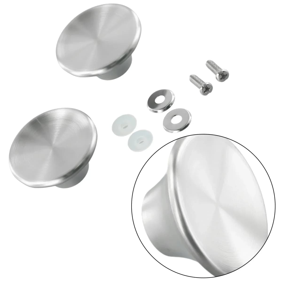 2PCS Stainless Steel Pot Lid Knobs Pot Cover Pot Lid Handle Kitchen Hardware Anti-rust Oven Knob Pot Handle Replacement Kits