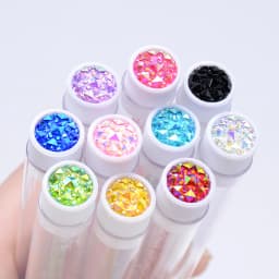 20pcs Empty Eyelash Brushes Tubes Reusable Eyelash Mascara Wand Container Sparkling Lash Spoolies Combs Dust-proof Flask Case