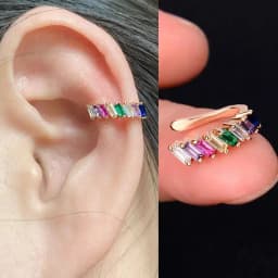 1Pc Fashion Crystal cz Star Leaf Clip Earrings for Women Men Creative Simple C Ear Cuff Non-Piercing Ear Clip 2024 Trend Jewelry