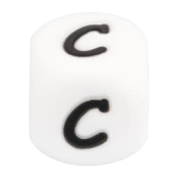 LOFAC 10pcs/lot silicone English Alphabet Beads Pacifier Chain DIY Alphabet Beads 12MM Silicone Alphabet Beads Bracelet Necklace