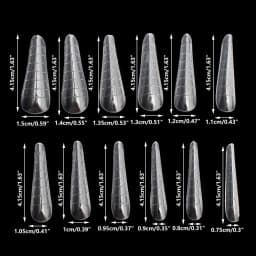 60Pcs Nail Dual Form False Nail Tips Extension For Building UV Acrylic Gel DIY Nail Mold Manicure Tools