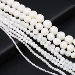 Natural shell beads Round shape Mother of pearl loose isolation bead for Jewelry Making DIY for bracelet necklace Accessories