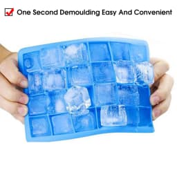With Lid / No Lid 24-Hole Silicone Ice Tray Square Box Auxiliary Food Puree Cheese Jelly Mold Bar Kitchen Tool Cocktail Cube