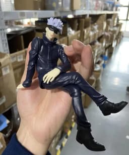 11cm New Gojo Satoru Anime Jujutsu Kaisen Action Figure Itadori Yuji Seated Noodle Stopper Model Toys Japanese Dolls Hobbies