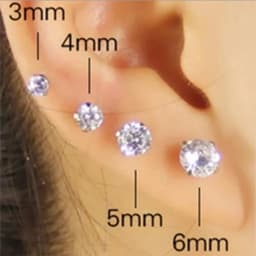 4 Pairs/set Elegant & Sparkling Faux Diamond Stud Earrings - Hypoallergenic Stainless Steel for Everyday Glamor & Special Occasi