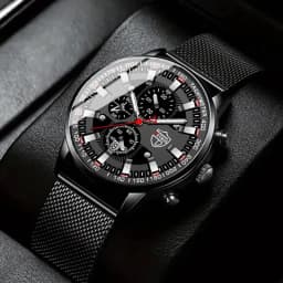 DEYROS Luxury Mens Business Quartz Wristwatch Calendar Fashion Men Casual Sports Watch for Men Gift