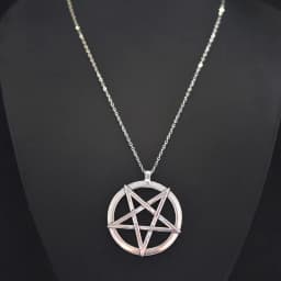1Pc Witchcraft Satan Pentagram Lucky Amulet Pendant Women Necklaces Wicca Star Pentacle Grunge Statement Men Collares Jewelry
