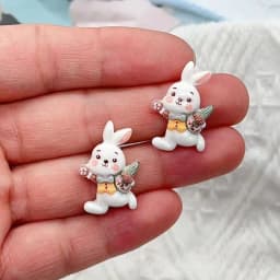 10Pcs Cartoon Animal Resin Charms Kawaii DIY Decor Accessories Earring KeyChain Necklace Trinket Pendant Jewelry Findings charms