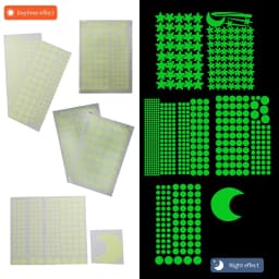 Luminous Moon Stars Wall Stickers for Kids Room Bedroom Decor Glow in the Dark Earth Wall Decals Noctilucent Stickers Home Decor