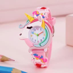 New Rainbow Cloud Printed Silicone Band Children's Watch Girl Cute Cartoon Quartz Watch Kids Watches Boys Girl Watche