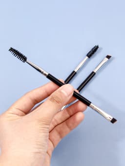 3PCS Professional Single Double End Angle Eyebrow Eyelash Makeup Brush High Quality Eyebrow Pencil Eyeliner Brush