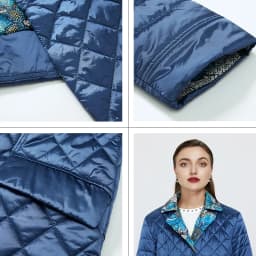 GASMAN women's spring jackets 2022 Warm Thin Cotton Jacket female Long Women autumn coat Windproof Floral Turtleneck parka 20122