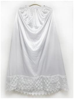 2026 Latest Comfort Women's Relaxed Long Skirt Lace Knee Length Elastic High Waist Flared Pleated Swing Skirt Cool Summer Dress