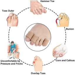 Fabric Toe Separator Finger Protector Pedicure Tool Foot Care Applicator for Personal Hygiene And Beauty