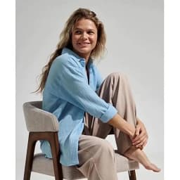 Original Muslin 100% Cotton Shirt Causal Soild Loose Womens Tops Button Long Sleeve Elegant Shirts And Blouses Festival Gifts