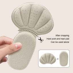 High Quality T-Shaped Shoe Heel Stickers Sneaker Half Cushion Heel Inserts Protection Pads Shoe Size Reducer for Comfort