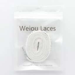 Weiou Japanese Black White Letter Printing Shoelaces Runner Safety 8M Wide Cords Katakana Text 160 180CM Wholesale For Custom