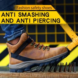 Safety shoes Men Work Shoes Steel Toe waterproof Safety Boots Puncture-Proof Work Sneakers Breathable Shoes zapatos de seguridad