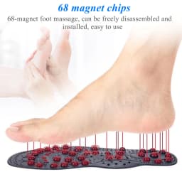 EiD High quality 68 Therapy Magnetic Massage insoles Foot Acupuncture Point Therapy Insole Cushion Slimming Magnetic pads Unisex