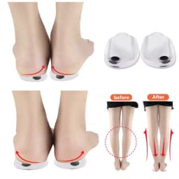 1 Pair Silicone Gel Heel Cushion Pads, Soft Foot Support Inserts, Shock Absorbing Comfort Heel Insoles for Daily Foot Care