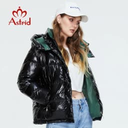 Astrid 2022 Winter Women's Parkas Oversize Thick Cotton warm Jacket Female Coats with Hooded Fashion padded Casual Loose Outwear