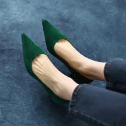 QUTAA 2022 Sexy Pointed Toe Thin High Heel Summer Fashion Female Shoes Platform Suede Slip On Women Pumps Size 34-42