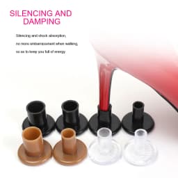 High Heel Protectors Glittery Clear Heel Stoppers Heel Repair Caps Covers for Women Shoes Non-slip Shoe Accessories 2PC