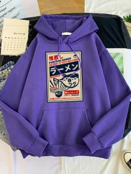 Puffer Fish Ramen Japanese Menu Poster Prints Women Hoodies Fashion Tracksuit Oversize Clothing Autumn Fashion Female Sportswear