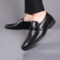 2025 Autumn New Soft-Soled Men's Sandals Leather Shoes Men's Business Hollowed-Out Dress Middle-Aged And Elderly Dad Shoes Men