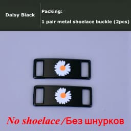 Little Daisies Shoelaces Cartoon Printing Fashion AF1 Cream Daisy Shoelace Flat Shoe Buckle Colorful Lace Accessories Decorative