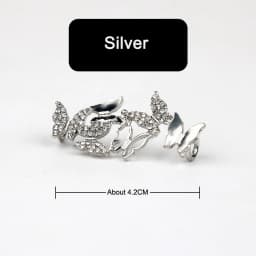 Sneakers Shoelaces Decoration Metal Shoelace Buckle DIY Shoes Accessories Women Girl Shiny Rhinestones Shoe Laces Clips 1Pcs
