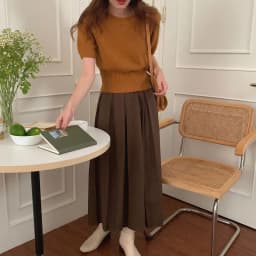 Cashmere knit short sleeve women's bottom loose top half sleeve T-shirt spring and autumn pullover short wool half sleeve