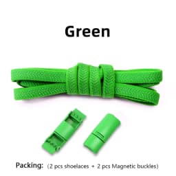 New Magnetic Lock Buckle Shoelace Small White Sneakers Shoes Lace Children Adult Elastic Shoelaces Free Tie Artifact Accessories
