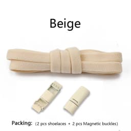 New Magnetic Lock Buckle Shoelace Small White Sneakers Shoes Lace Children Adult Elastic Shoelaces Free Tie Artifact Accessories