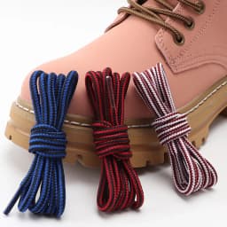 New Round Shoelaces Striped Double Color Shoe Laces Outdoor Hiking Leisure Boots Shoes Lace Sneakers Casual Shoelace Accessories