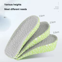 Height Increase Insole Seven Point Invisible Inner Heightening Pad Sneaker Half Cushion Sports Shoes Boost Pads for Men Women