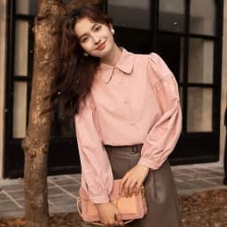 Korean Fashion Women's Blouses 2023 Spring Autumn Single Breasted Tops Clothes for Women Solid High Street Lantern Sleeve Shirts