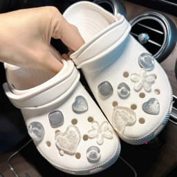 1Set Summer Fashion Shoe Charms Accessories Artificial Crystal Shoe Buckle Decoration for Clogs Shoes Charm