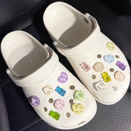 1Set Summer Fashion Shoe Charms Accessories Artificial Crystal Shoe Buckle Decoration for Clogs Shoes Charm