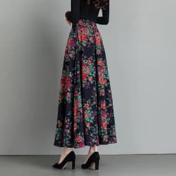 Female Cotton Linen Autumn Vintage Plus Size a-line High Waist National Fashion Big Flower Maxi Ladies Skirts for Womens