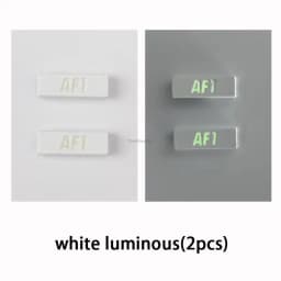 New Luminous Shoe Charms Sneaker Laces Buckle Metal Round Shoelaces AF1 buckle Shoe Decorations Air Force one Shoes Accessories