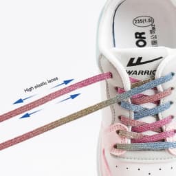 Elastic Shoelaces for Sneakers Flat Shoe Laces Outdoor Leisure Shoelace Quick Safety Kids and Adult Unisex Shoestrings 1 Pair