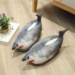 Winter Cotton Slippers For Men And Women Funny Simulation Fish Cotton Slippers Non-Slip Thick-Soled Home Plush Cotton Shoes