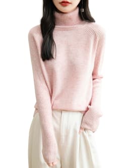 100% Merino Wool Turtleneck Women Sweater New Autumn Winter Warm Soft Jumper Women Knitted Pullover Femme Cashmere Sweater Knit