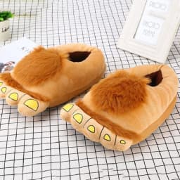 Big Feet Fur Slippers Stunning Pets Men Home Shoes Fuzzy Slippers Men's Winter Warm Shoes Man Furry Slippers Male Big Size 45 46