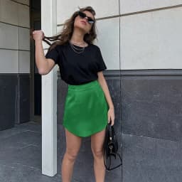 Chic Elegant Satin Women Mini Skirts High Waist Slim Thin A-Line Package Hip Bodycon Streetwear Solid Black Green Short Skirt