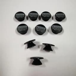 50pcs 100pcs Plastic Buckles 1.2/1.3cm Black Buttons Tapered Buckle Shoe Decorations Shoe Charms Buckles DIY Accessories
