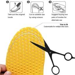 Men and Women Soft and Comfortable Running Insoles Outdoor Sport Breathable Shock Absorption Sneakers Insole Shoe Accessories