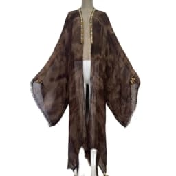WINYI Women Free Size Skin-friendly Soft Retro Tie-dye Printed Cardigan Stitch Cocktail Sexy Boho Beach Cover Up Holiday Kimono