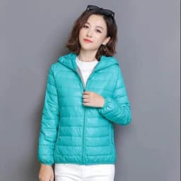 Glossy Winter Down Cotton Jacket 2026 Women Cotton-Padded Coat New Casual Ultra Light Hooded Parkas Short Warm Coat Female
